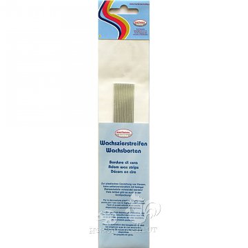 Voskové proužky 12 kusů stříbrné / 2mm
