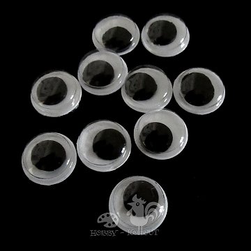 Oči kulaté 14 mm / 10 ks