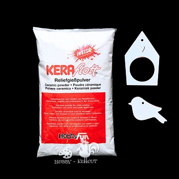 Keramický prášek bílý na odlitky Keraflott 1 kg