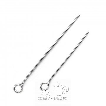 Ketlovací jehly 5 cm / 20 ks platina