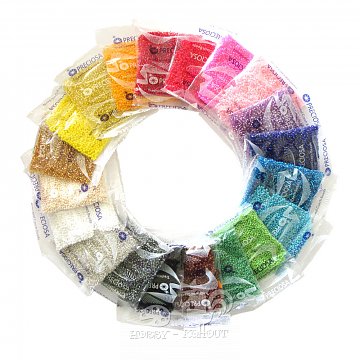 Korálky Preciosa skleněné střední 50 g