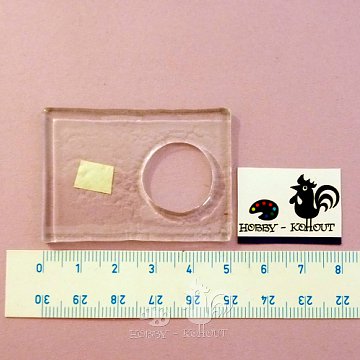 Sklíčka na šperky - OBDÉLNÍK  5cm x 3,5cm, doprodej