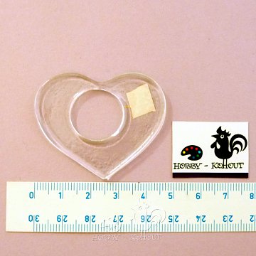 Sklíčka na šperky - SRDCE  5x4cm