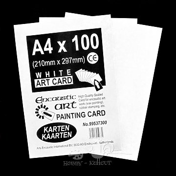 Enkaustický karton A4 bílý 1 ks