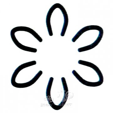 Raznice 3D Kytka 2,2 cm