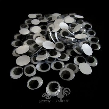 Oči oválné 12 mm / 100 ks
