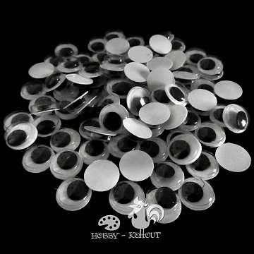 Oči kulaté 14 mm / 100 ks