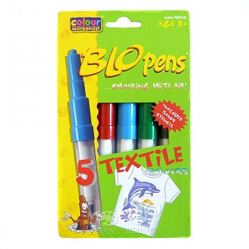 Foukací fixy na textil 5 ks