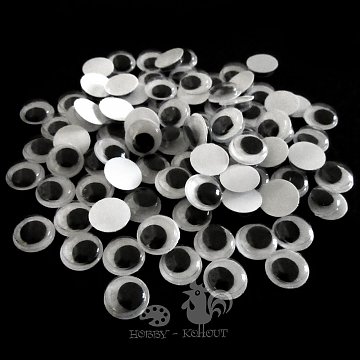Oči kulaté 12 mm / 100 ks