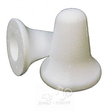 Zvonek polystyren 12 cm - úzký