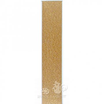Stuha atlasová metaloplast 20 mm - 1 m zlatá
