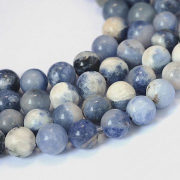 Minerály korálky 8 mm - sodalit 22 ks