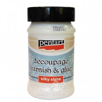 Lepidlo a lak na decoupage hedvábný lesk 100 ml