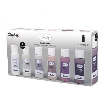 Barvy křídové Chalky 6x 60 ml - sada růžová pastel