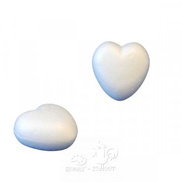 Srdce polystyren plné 6 cm