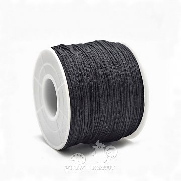 Nylonová šňůrka 0,5 mm, délka 5 m - černá tenká