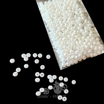 Perličky plastové 3 mm 5 g, cca. 350 ks
