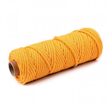 Dutinka šňůra pr. 5 mm, návin 50 m - žlutá