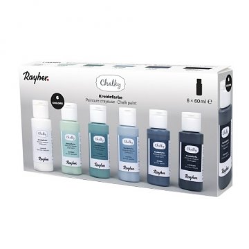 Barvy křídové Chalky 6x 60 ml - sada modrá pastel