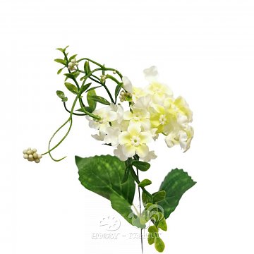 Dekorace - kalina větvička 30 cm bílá
