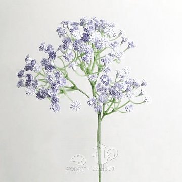 Dekorace - gypsophila světlá fialová 60 cm
