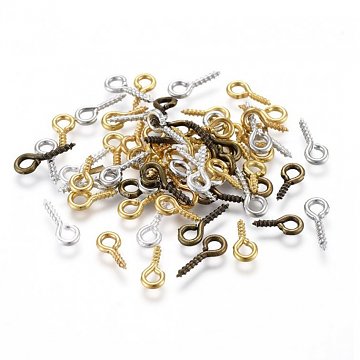 Koncovka šroubovací, vrut s očkem 10x4 mm - 1 ks