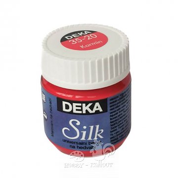 Barvy na hedvábí DEKA - 50 ml červená karmín