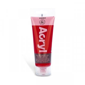 Akrylová barva Primo 75 ml - červená karmín