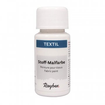 Barvy nezažehlovací na textil a sítotisk - bílá 50 ml