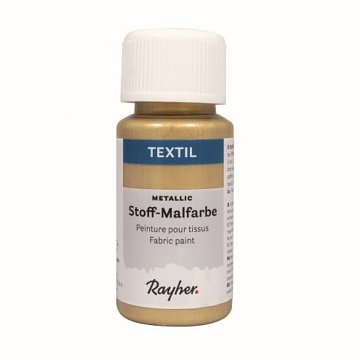 Barvy nezažehlovací na textil a sítotisk - zlatá metalická 50 ml