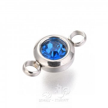 CHIR korálek spojovací 12x6mm - modrý