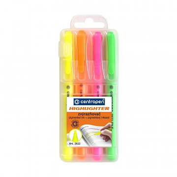 Centropen zvýrazňovače neonové 4 ks&nbsp;