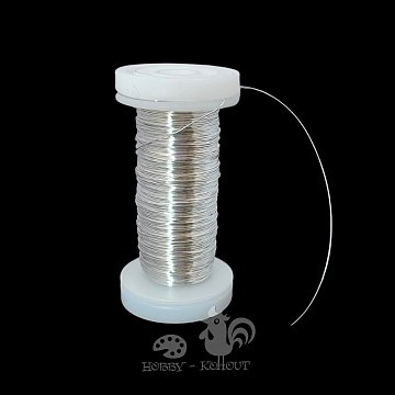 Drát stříbrný 0,3 mm - velký návin 75 m