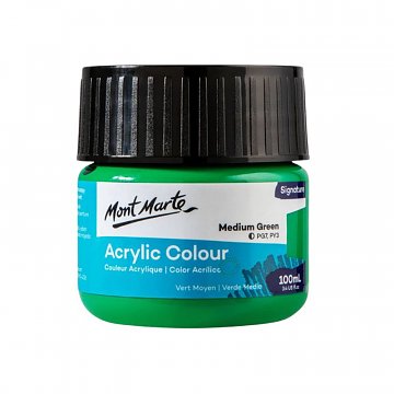 Akrylová barva Mont Marte 100 ml - zelená střední