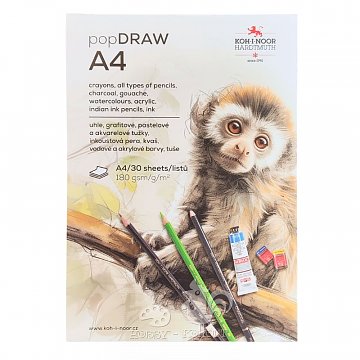 Blok Draw A4 / 30 listů 180 g