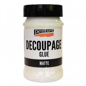 Lepidlo a lak na decoupage matný 100 ml