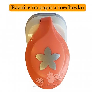 Děrovačka na papír a mechovou gumu - Květina 2,5 cm