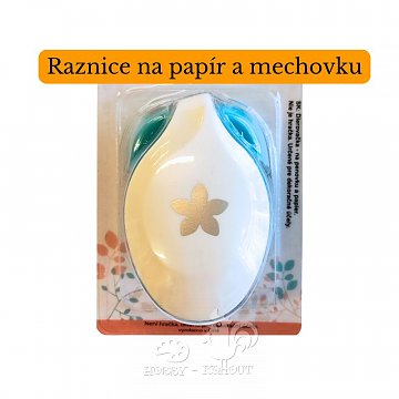Děrovačka na papír a mechovou gumu - Květina 1,6 cm