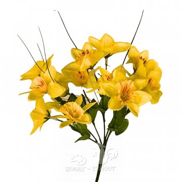 Dekorace - narcisky pugét 25 cm
