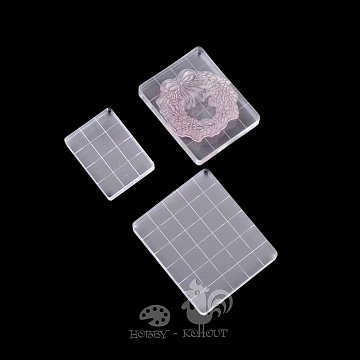 Akrylové bloky na razítka - 3 ks
