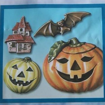 Forma plastová - Halloween, dýně, netopýr