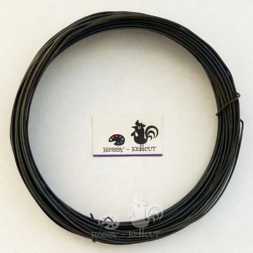 Drát černý vázací 0,8 mm 100g cca. 25 m