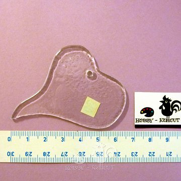 Sklíčka - SRDCE Mirka 6,5 cm
