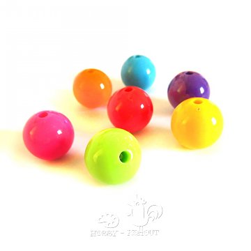 Korálky koule plast 16 mm