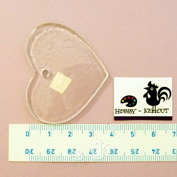 Sklíčka - SRDCE 5x4 cm