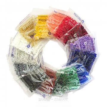 Korálky Preciosa skleněné velké 50 g