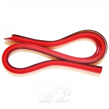 Papírové proužky na Quilling -  červená