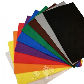 Filc 1 mm - sada 10 barev