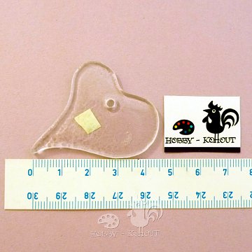 Sklíčka - SRDCE Mirka 4,5 cm
