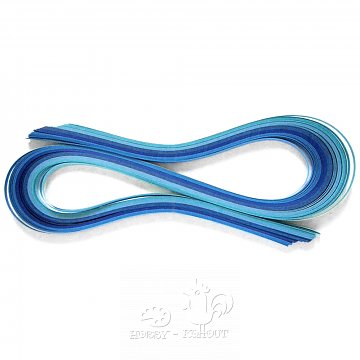 Papírové proužky na Quilling -  modré